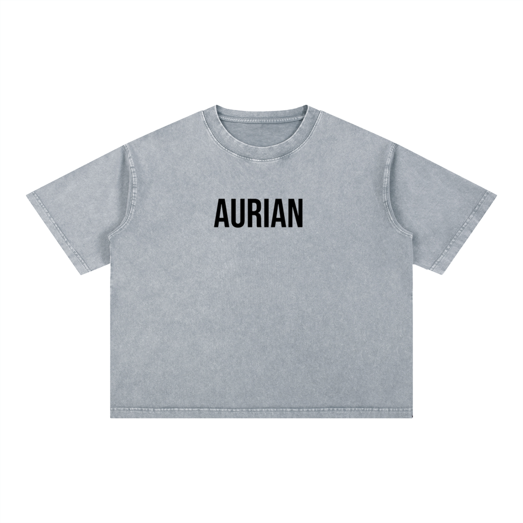 Mineral Wash Boxy Cotton T-Shirt