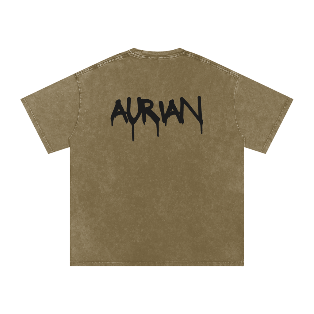 Snow Washed Oversized Cotton T-Shirt