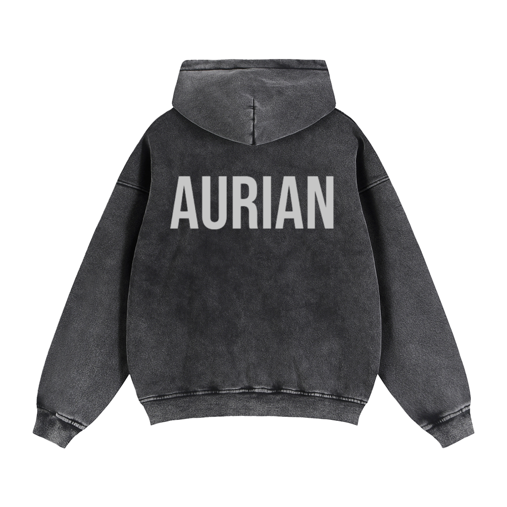 Zip-Through Boxy Fleece Hoodie