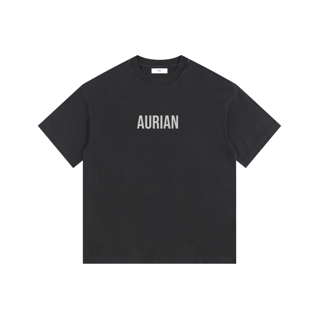 Aurian Vintage Washed Oversized Cotton T-Shirt