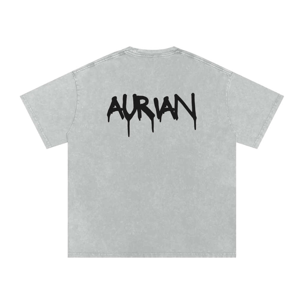Snow Washed Oversized Cotton T-Shirt
