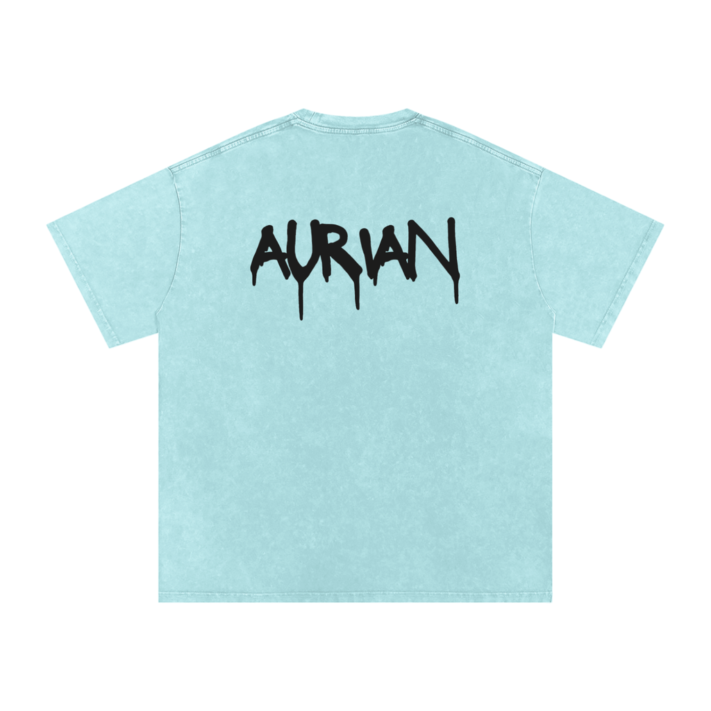 Snow Washed Oversized Cotton T-Shirt
