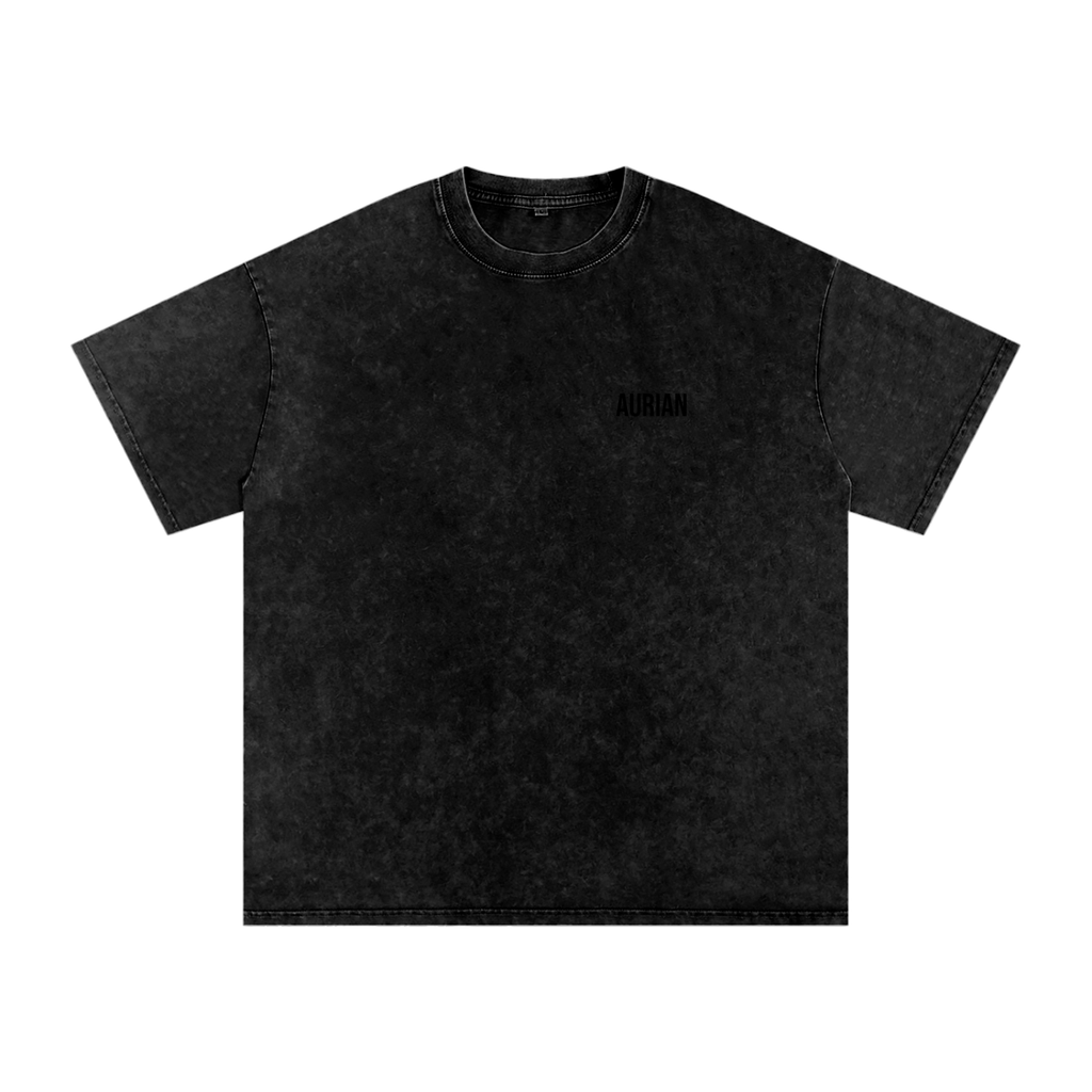Aurian Snow Washed Oversized Cotton T-Shirt
