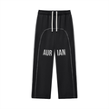 Aurian Contrast-Stitched Fleece Sweatpants