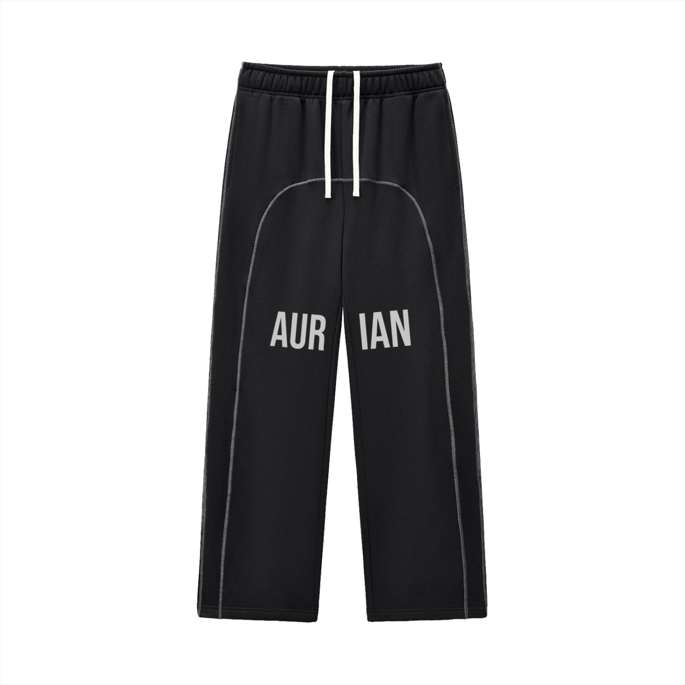 Aurian Contrast-Stitched Fleece Sweatpants