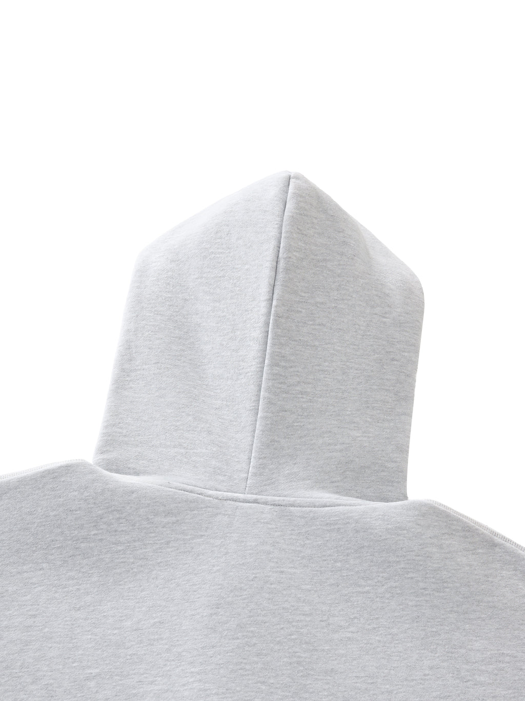 Aurian Contrast-Stitched Boxy Fleece Zip Hoodie