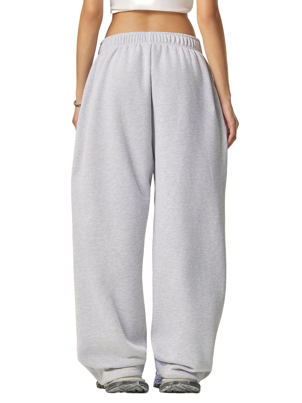 Aurian Contrast-Stitched Fleece Sweatpants