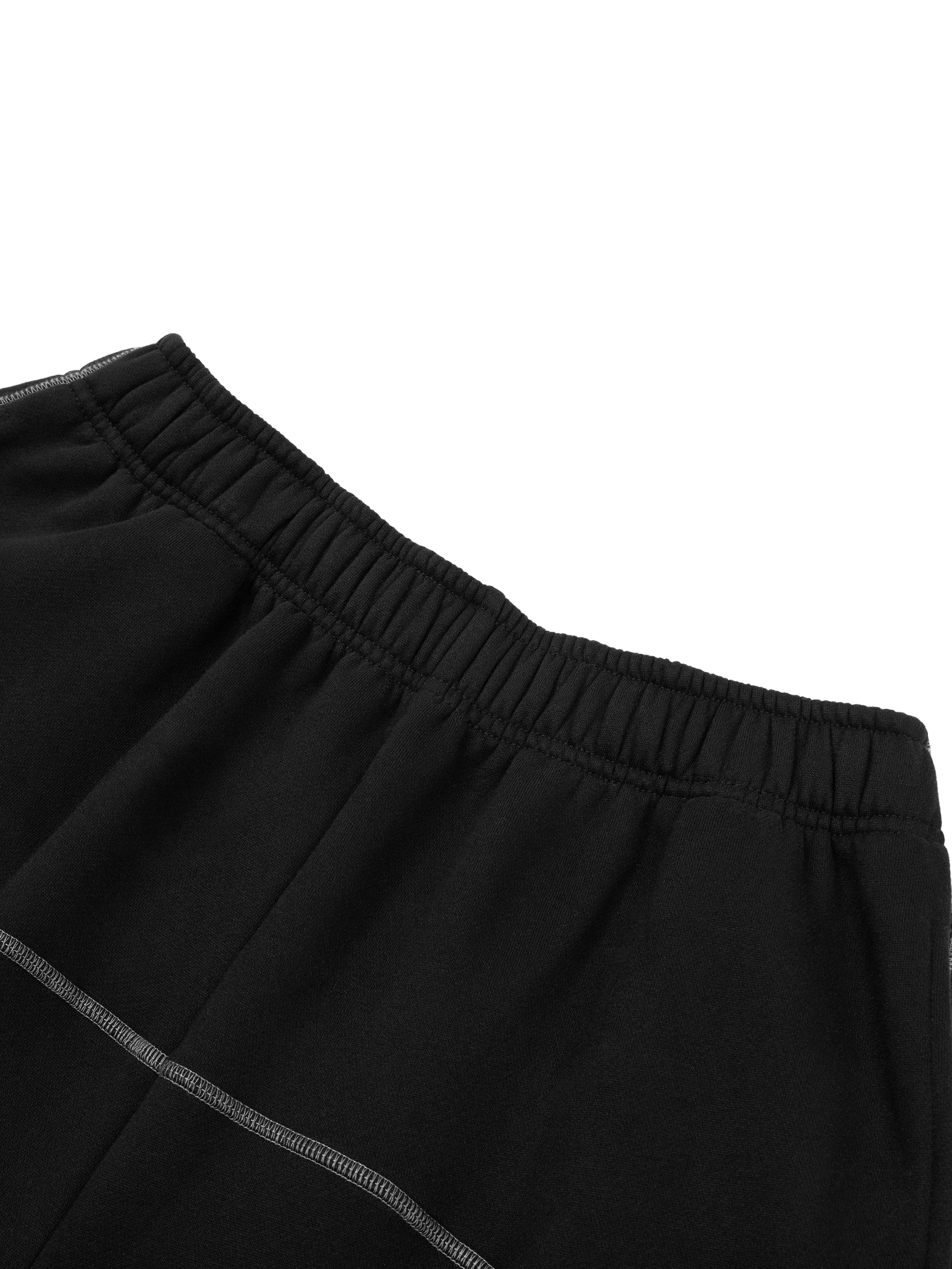 Aurian Contrast-Stitched Fleece Sweatpants